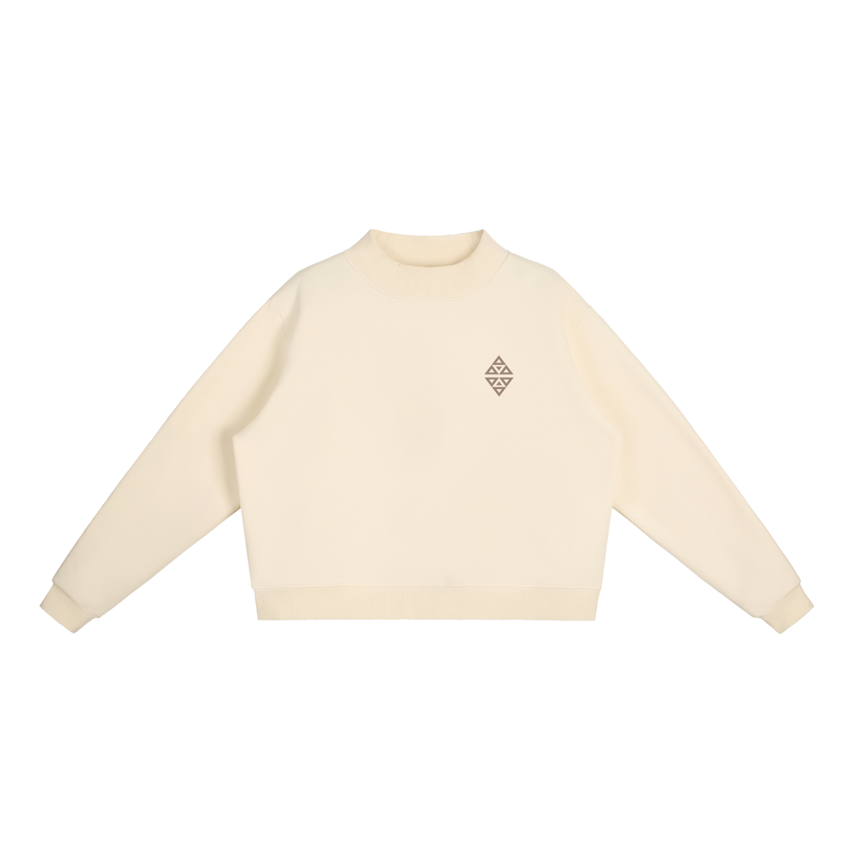Woman's Fleece Mock-Neck Crew Sweatshirt