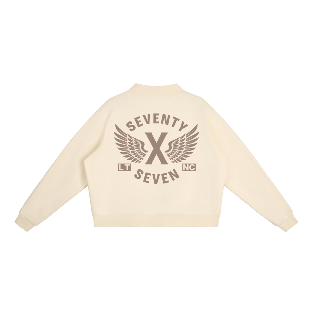 Woman's Fleece Mock-Neck Crew Sweatshirt